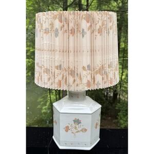 Very Rare Hand Signed Mary Quant for Murray Feiss Table Lamp Matching Shade MCM